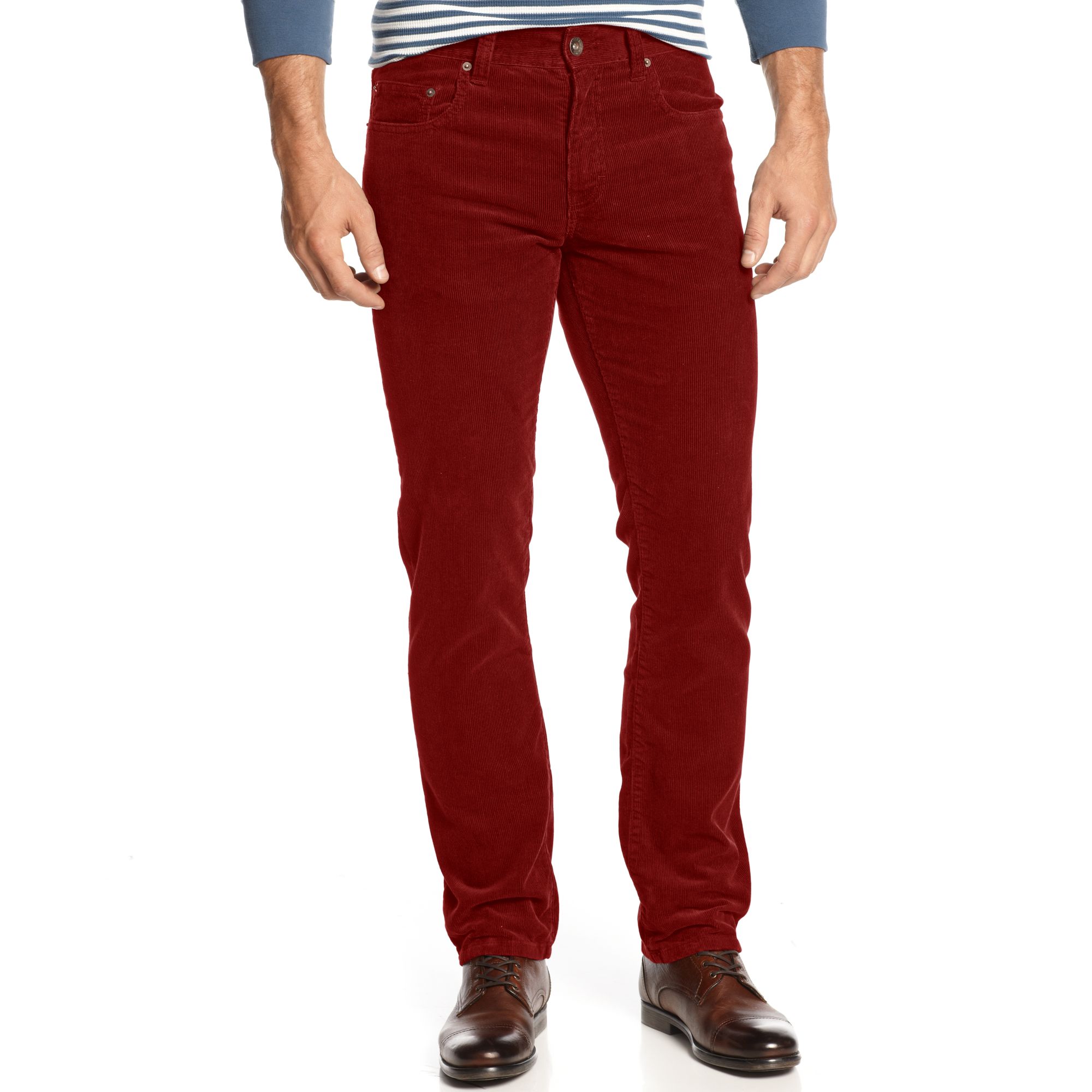 American Rag Corduroy Pants in Red for Men (Vintage Wine) | Lyst