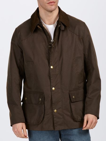 Barbour Leedale Waxed Jacket in Brown for Men | Lyst