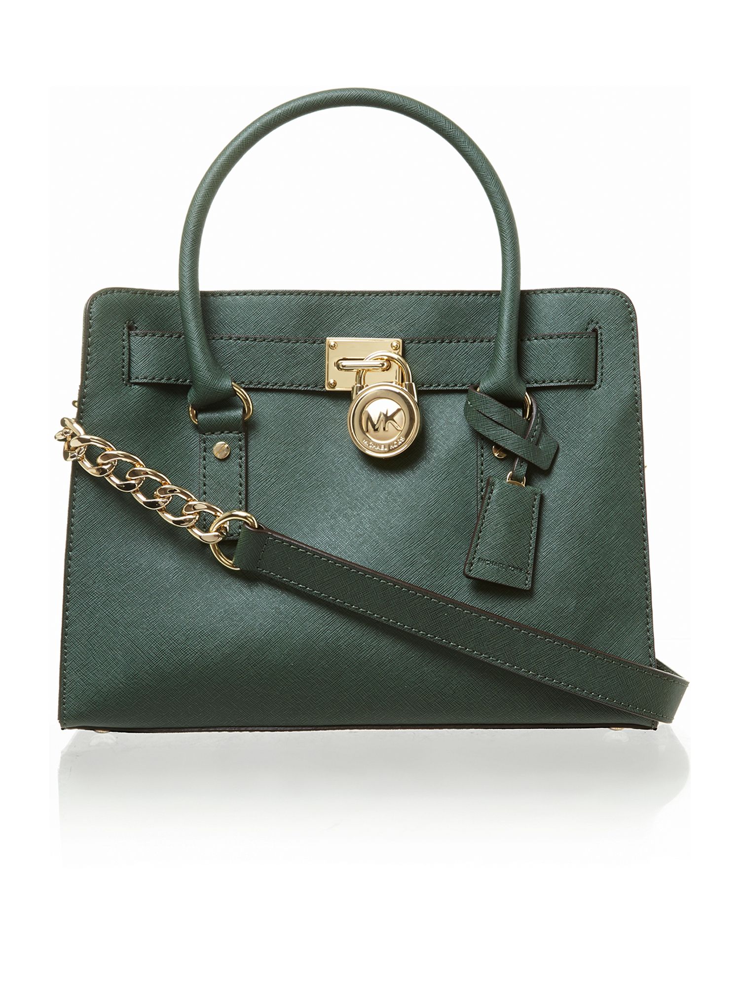 Michael Kors Green Cross Body Tote Bag in Green | Lyst