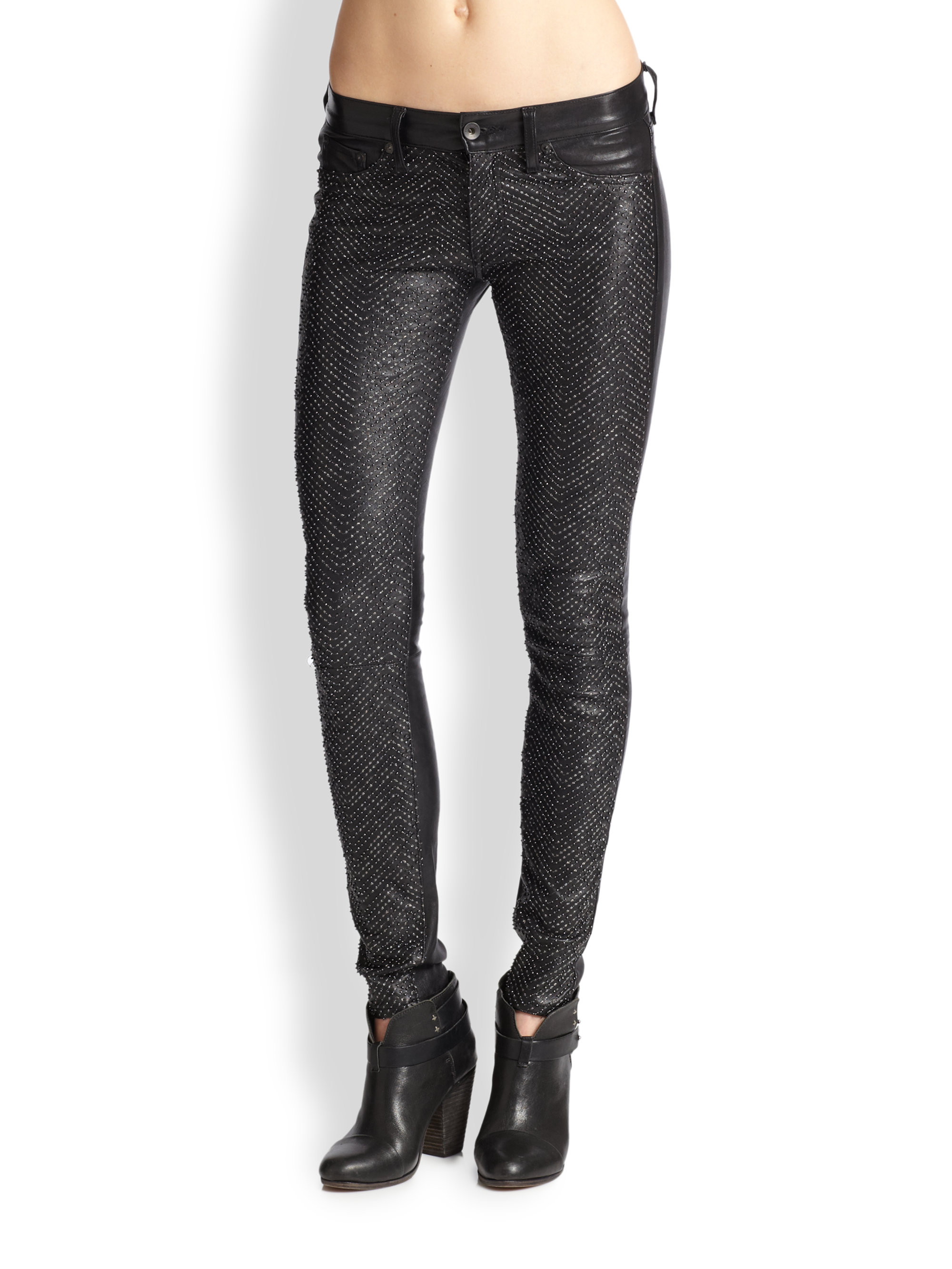 rag and bone black pants