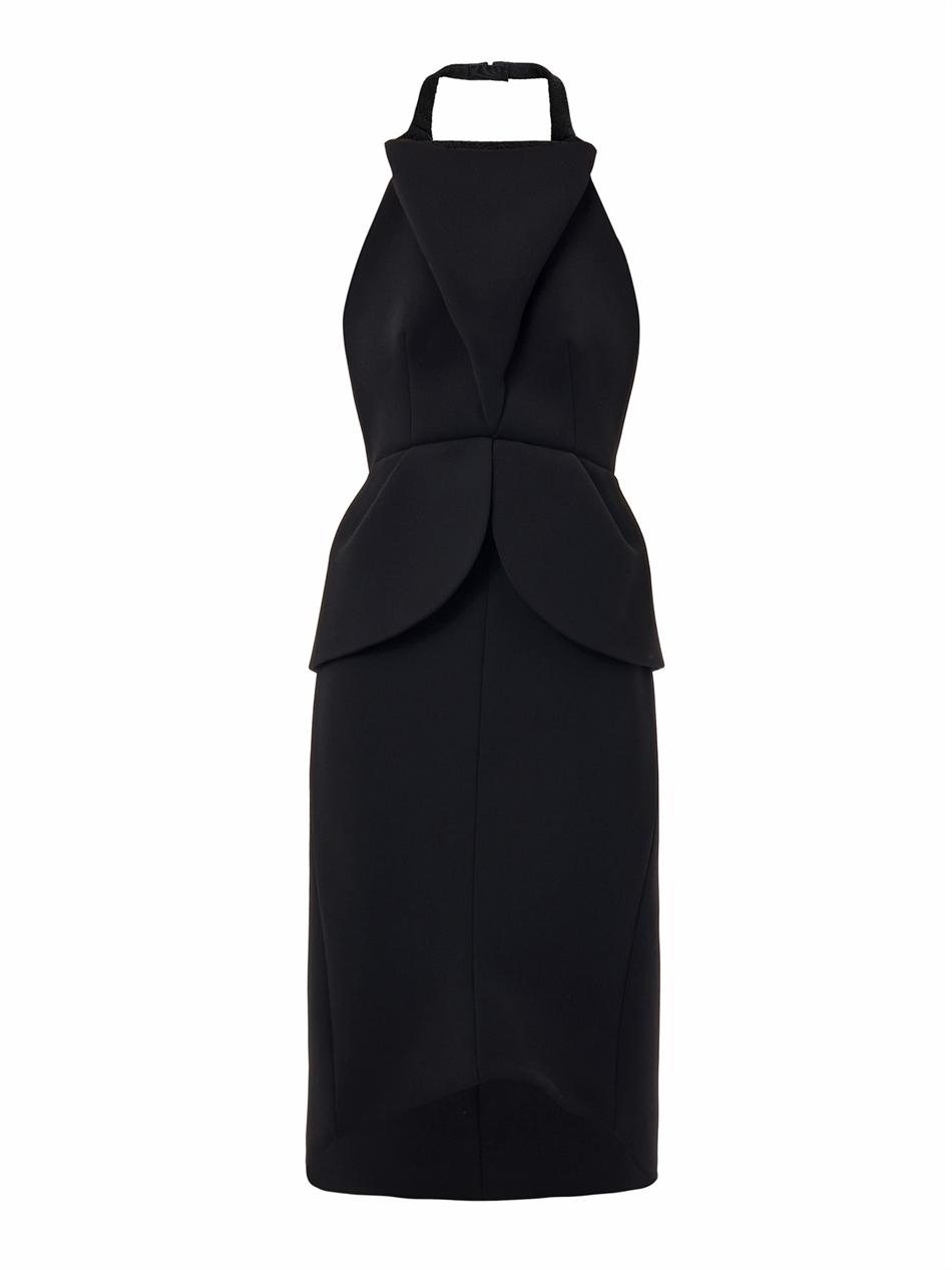Lyst - Balenciaga Sculptural Backless Dress in Black