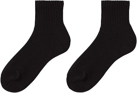 Uniqlo Men Heattech Ankle Socks 2P in Black for Men | Lyst