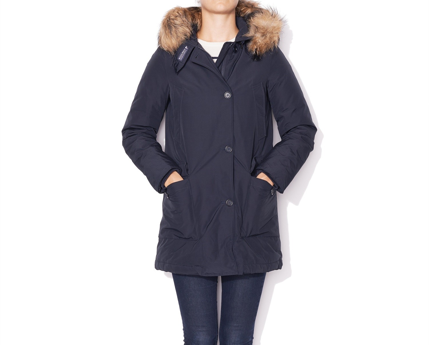Lyst - Woolrich Arctic Down Parka With Fur-trimmed Hood - Blue in Blue