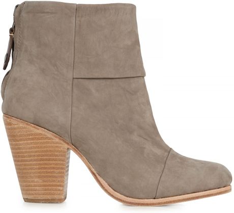 grey stretch ankle boots
