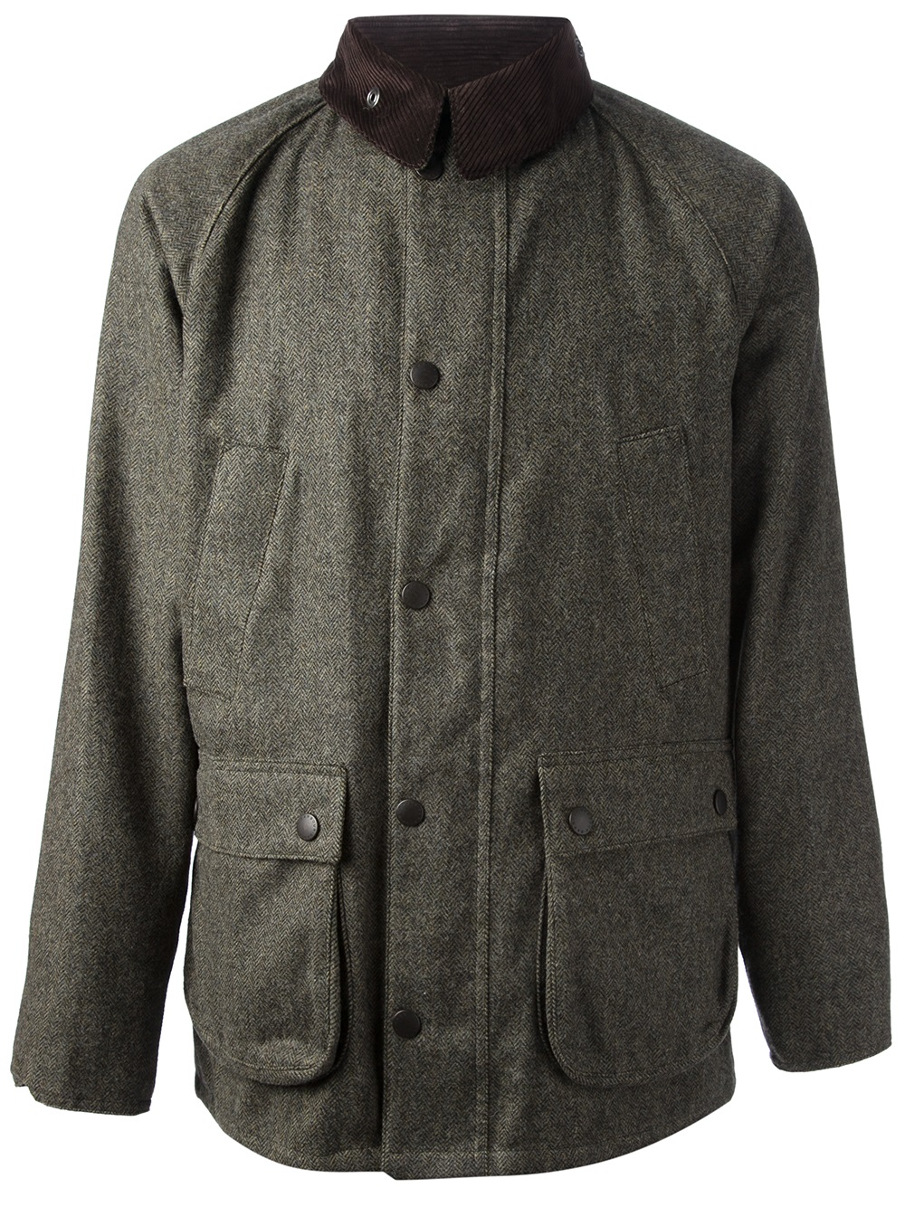 Barbour Herringbone Jacket in Green for Men Lyst