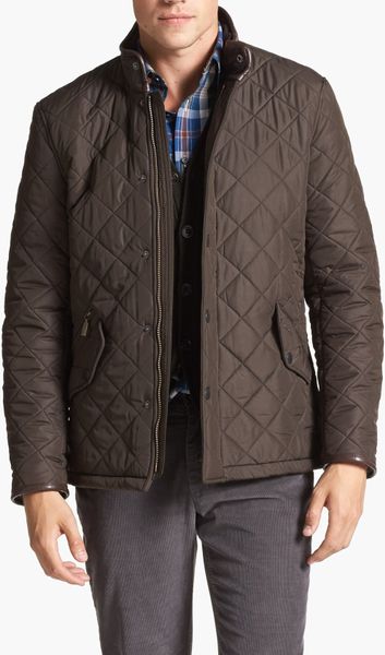 Barbour Powell Quilted Jacket in Green for Men (Olive) | Lyst