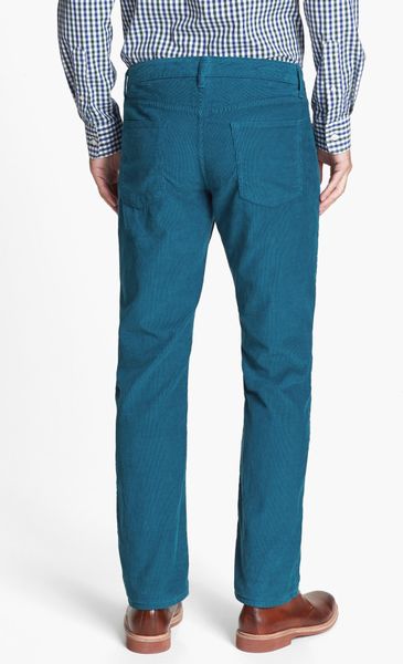 Bonobos Straight Leg Fivepocket Corduroy Pants in Blue for Men ...