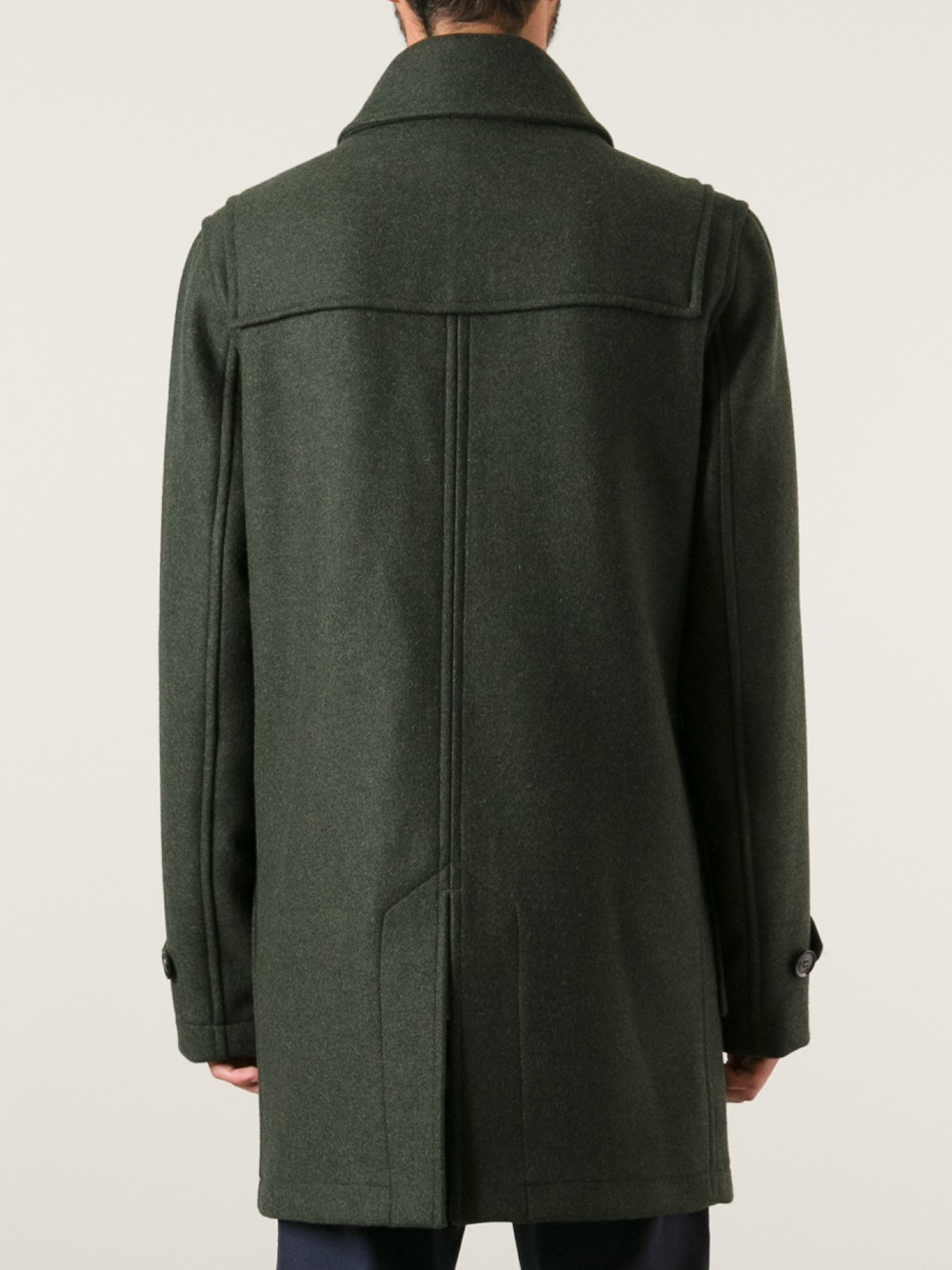Lyst - Hardy Amies Duffle Coat in Green for Men