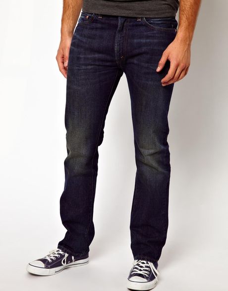 Asos Levis Vintage Jeans 505 Straight Blue Shadow Selvage in Blue for ...