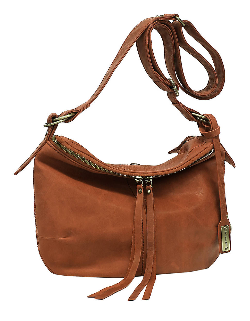 Lyst - Lucky brand Cannon Leather Crossbody Bag in Brown