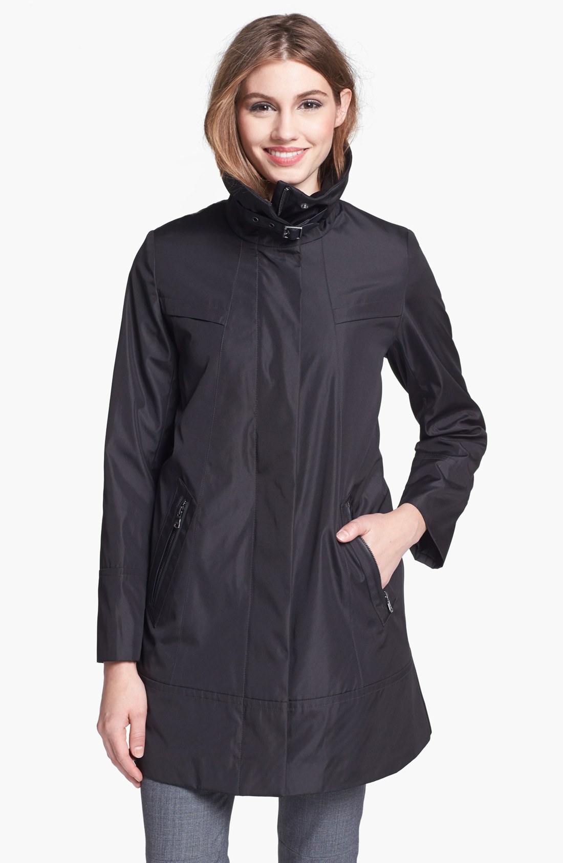 Marc New York By Andrew Marc Carmine Raincoat in Black | Lyst