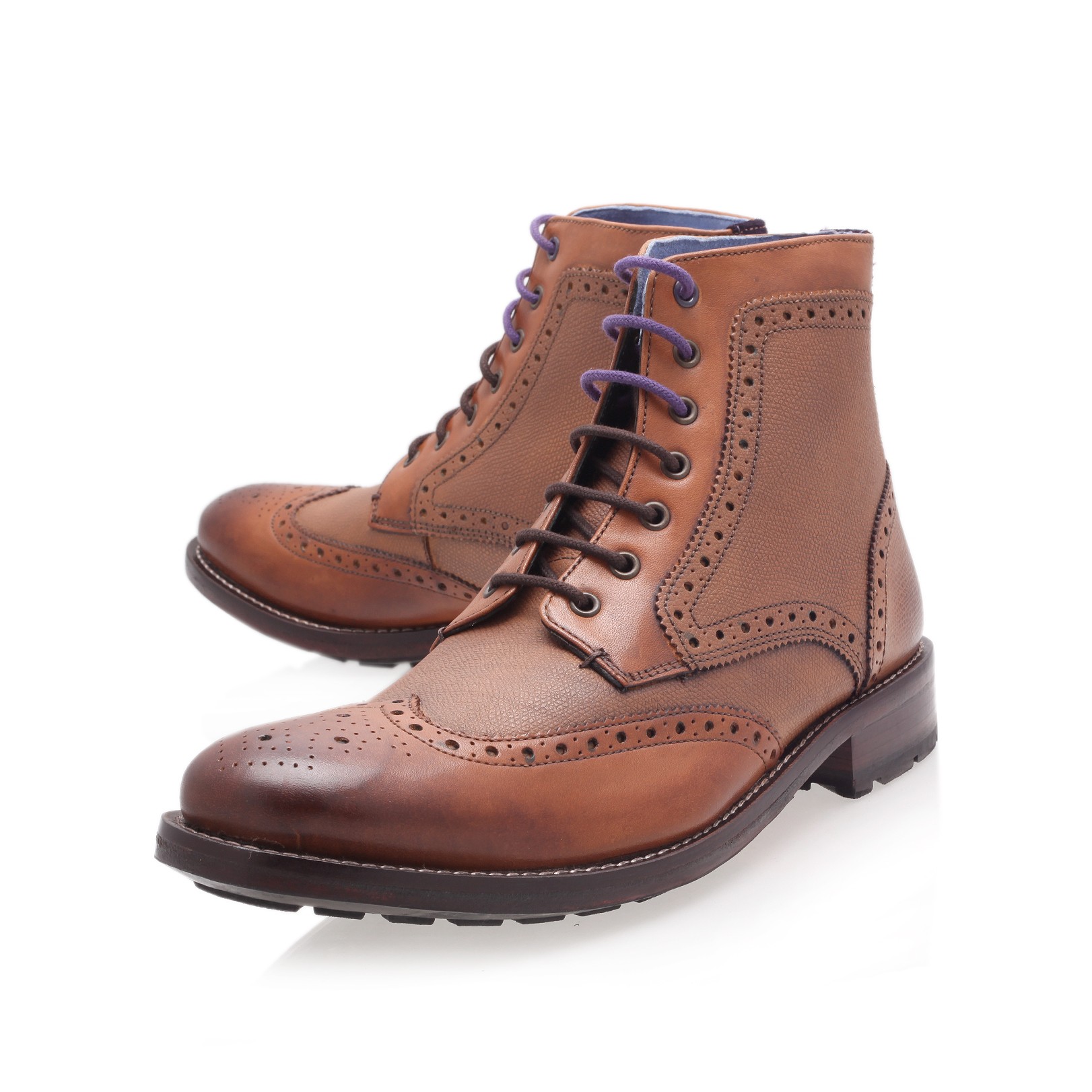 Lyst - Ted Baker Sealls Brogue Boot in Brown for Men