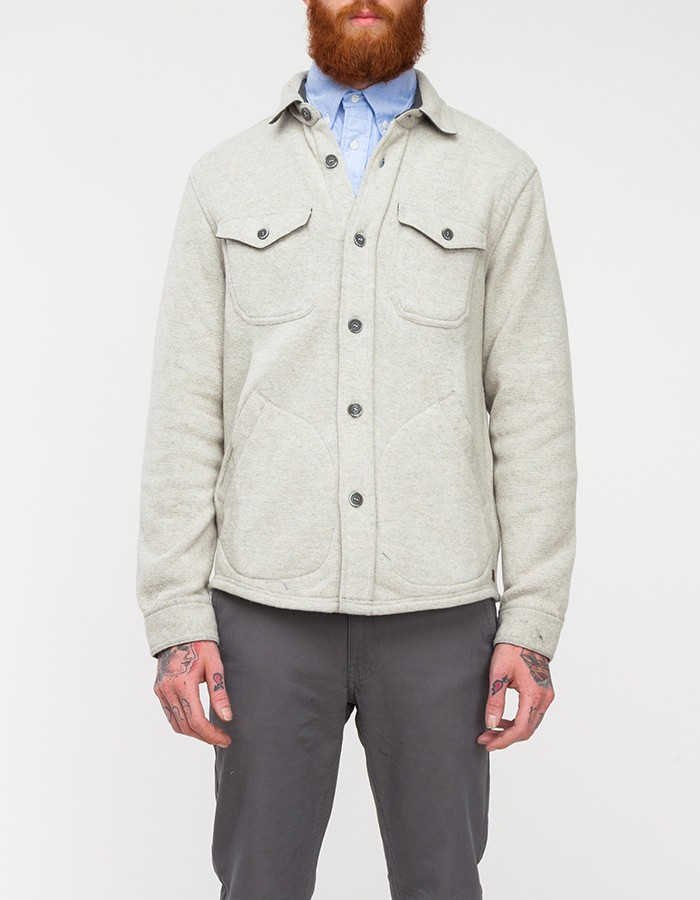 Woolrich Alaskan Wool Shirt in Gray for Men | Lyst
