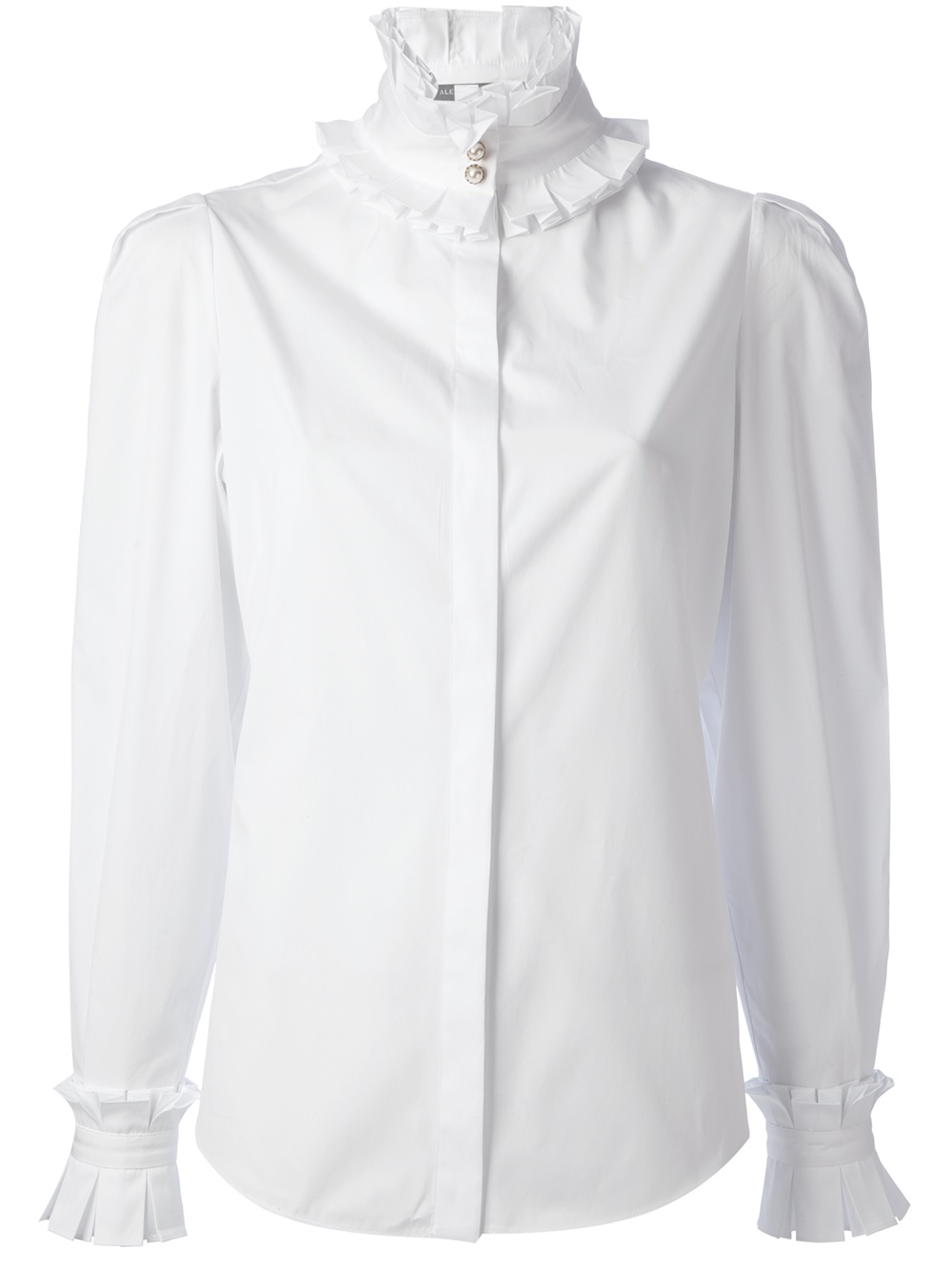 Alexander Mcqueen Victorian Style Collar Shirt in White | Lyst