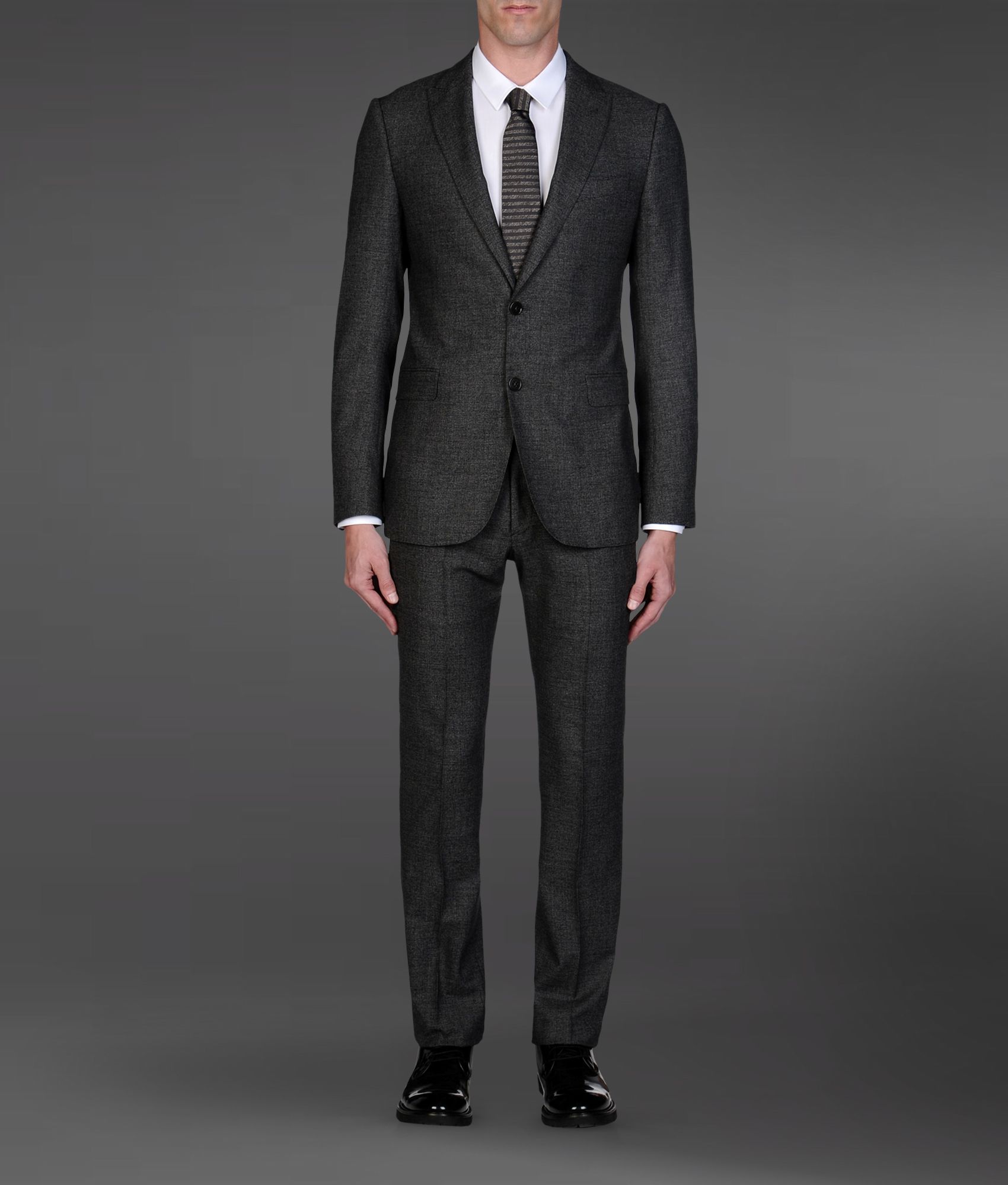 Lyst - Armani Two Button Suit in Gray for Men