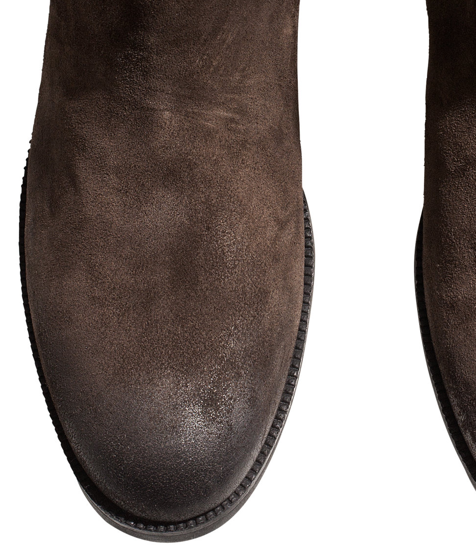 h and m suede chelsea boots