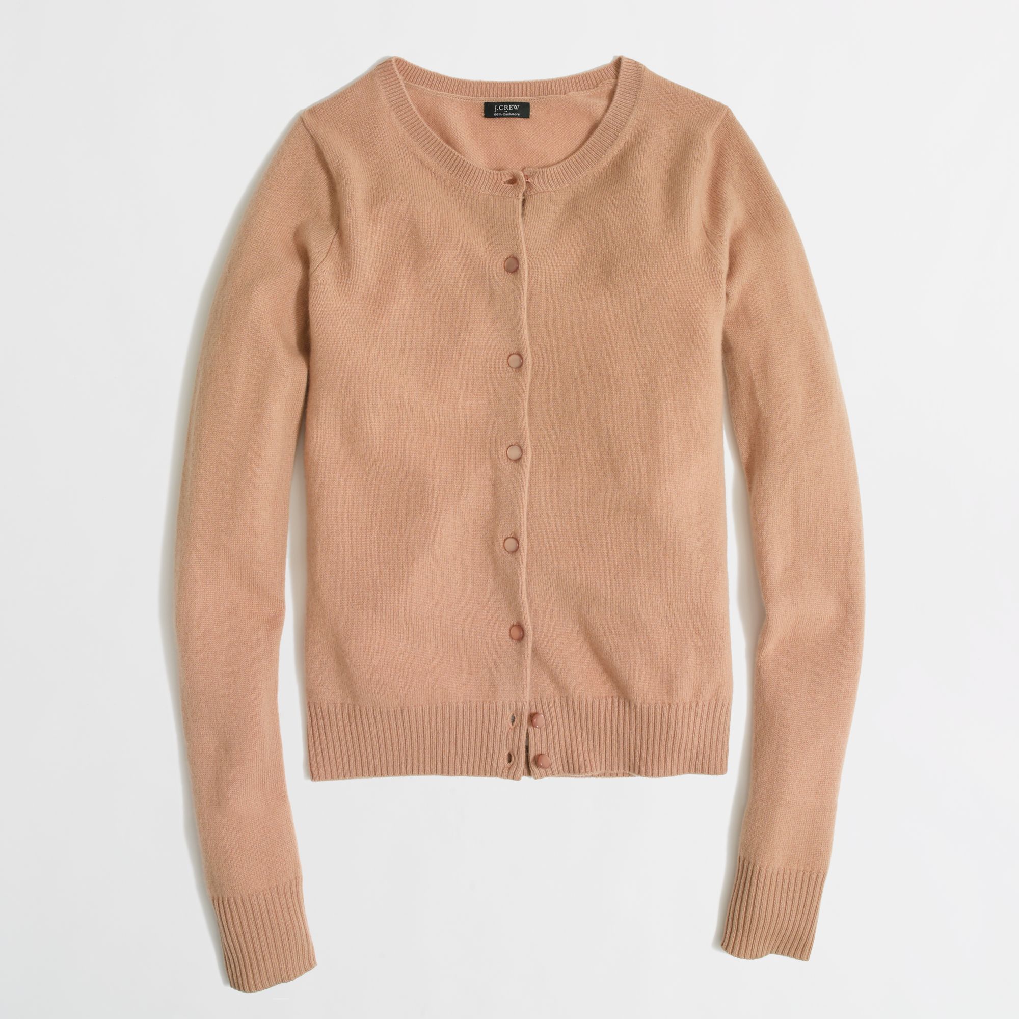 J.crew Factory Cashmere Cardigan in Brown Lyst
