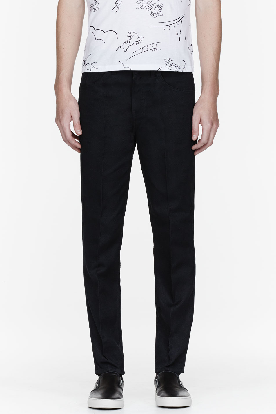 Levi's Black Corduroy Super Slim Spikes Pants in Black for Men | Lyst
