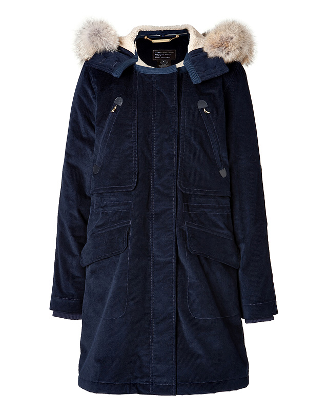 Marc by marc jacobs Rainbow Corded Twill Coat in Ink Blue in Blue | Lyst
