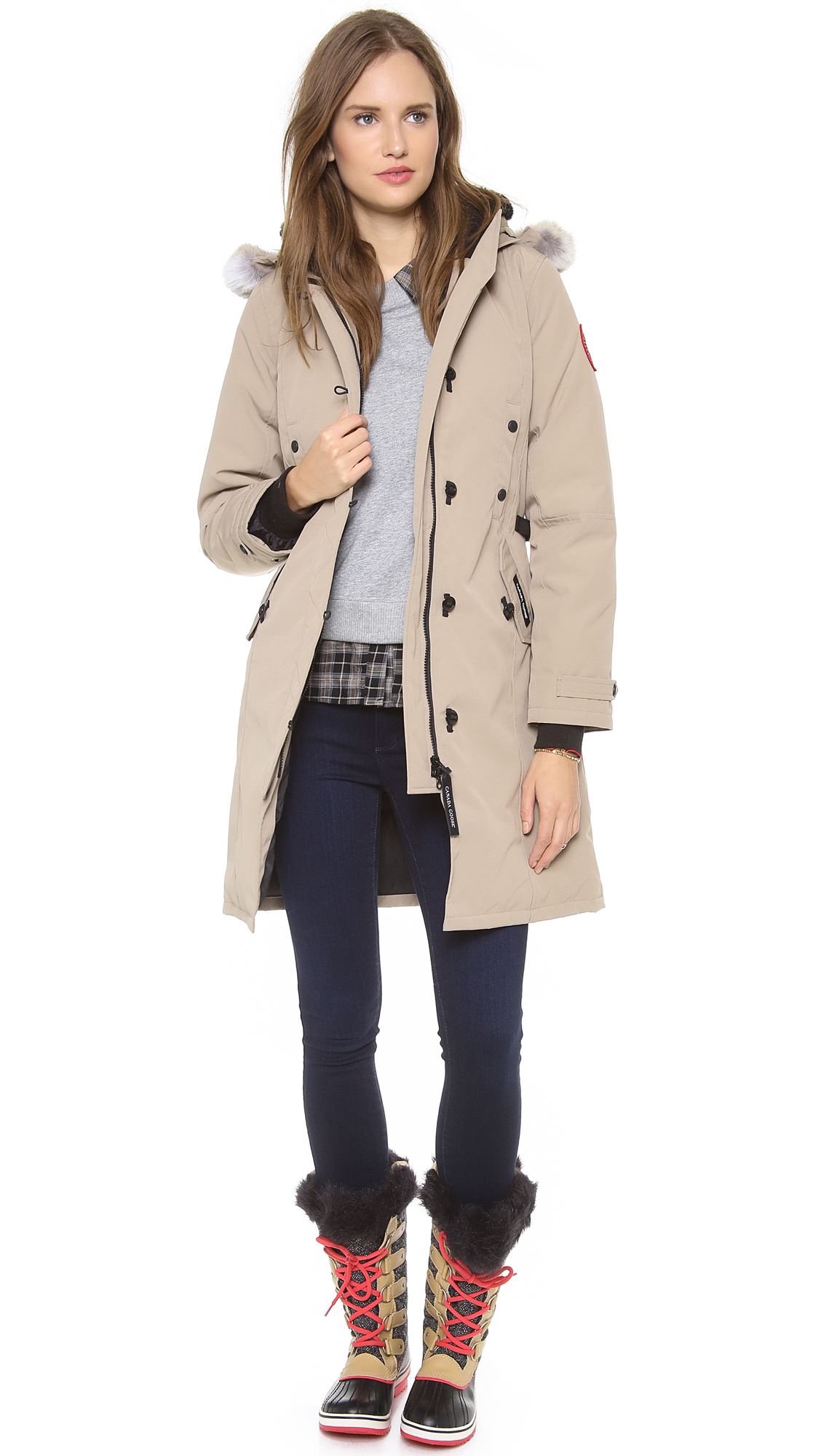 canada goose kensington fur-hood parka canada goose kensington fur-hood parka