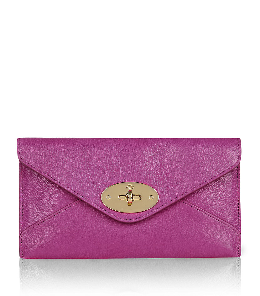 Mulberry Envelope Wallet in Purple (gold) | Lyst