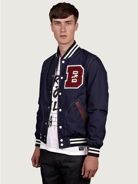 The Brooklyn Circus Mens Light Weight Varsity Jacket in Blue for Men | Lyst