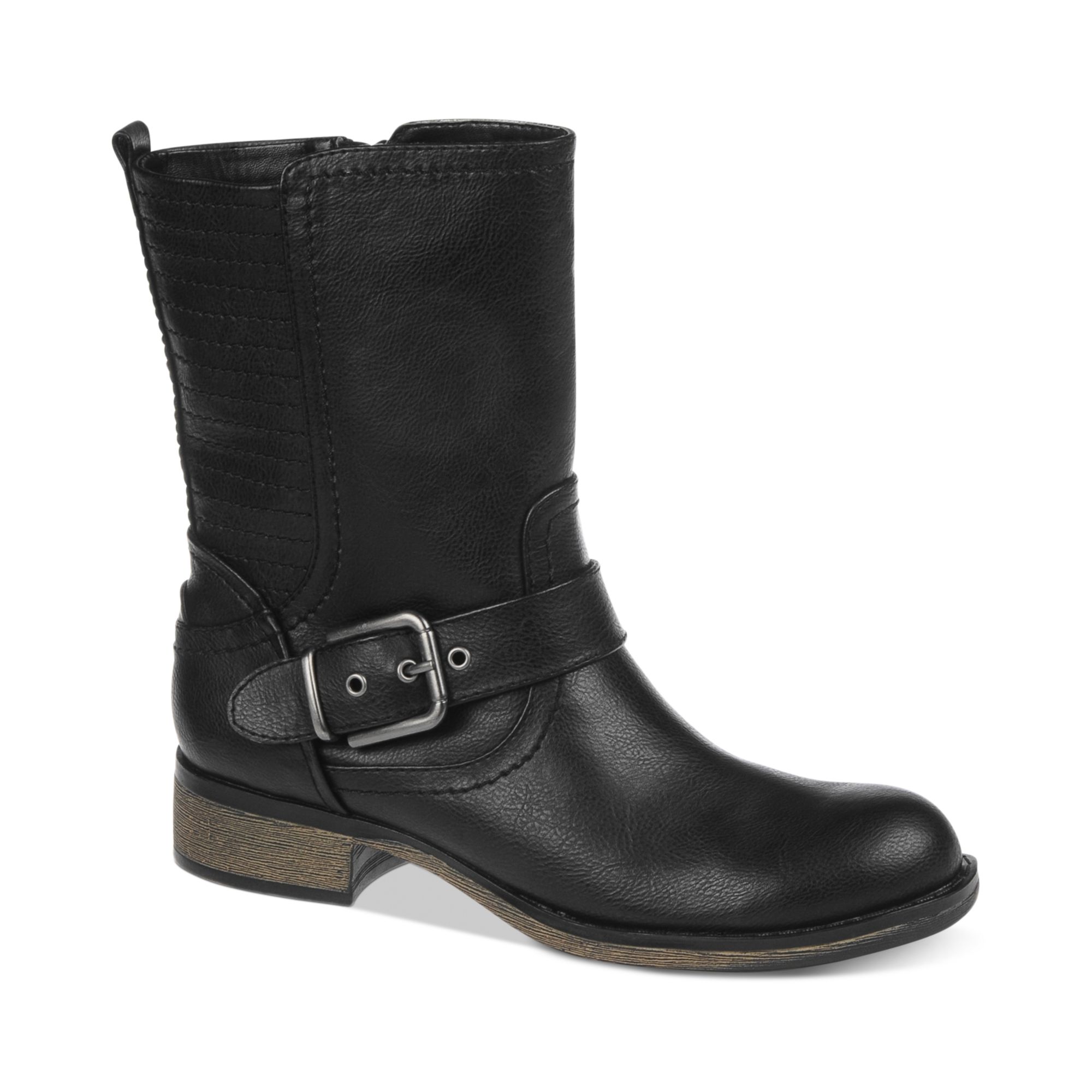 Lyst - Fergie Fergalicious Boots Exclusive Mid Shaft Engineer Booties ...