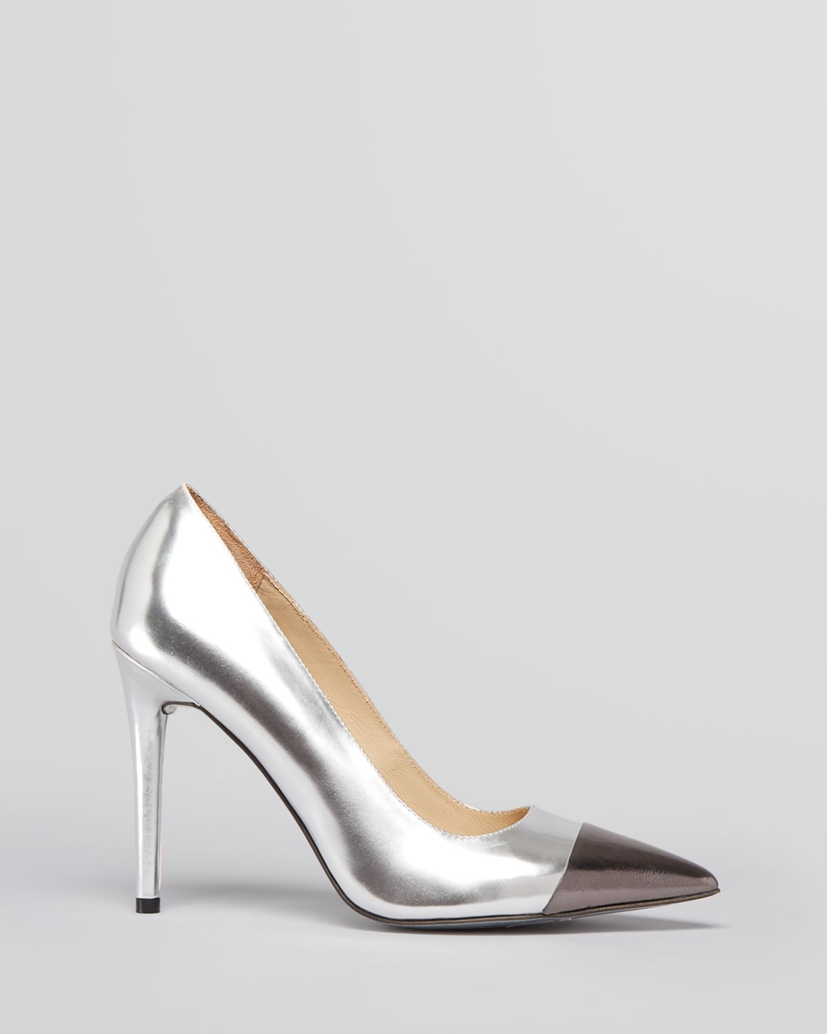 Lyst - Kenneth cole Cap Toe Pointed Toe Pumps Bonita High Heel in Metallic