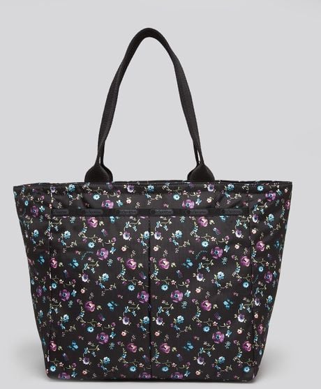 Lesportsac Tote Everygirl in Black (Hope Rose) | Lyst