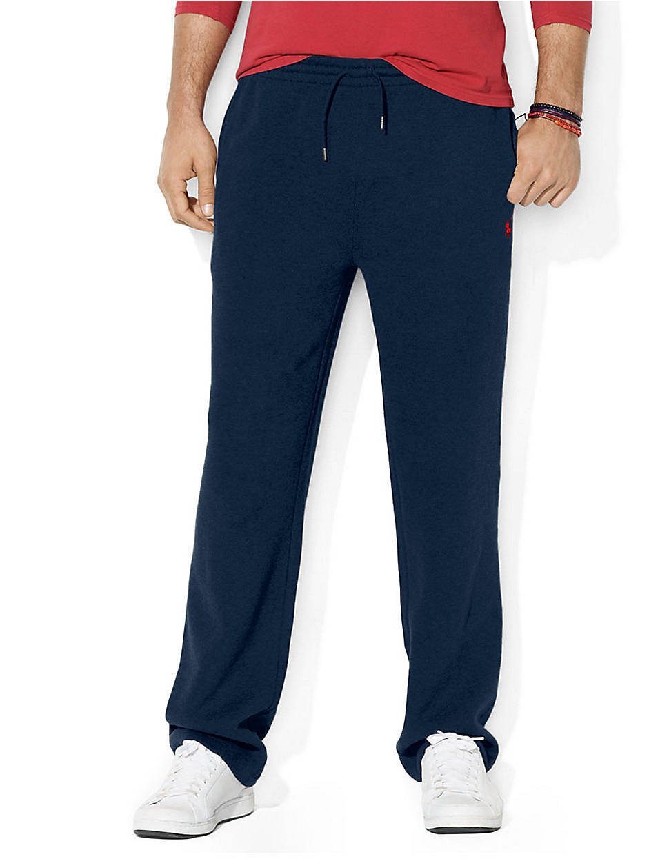 Polo Ralph Lauren Ribbed Cotton Drawstring Pants in Blue for Men (navy ...