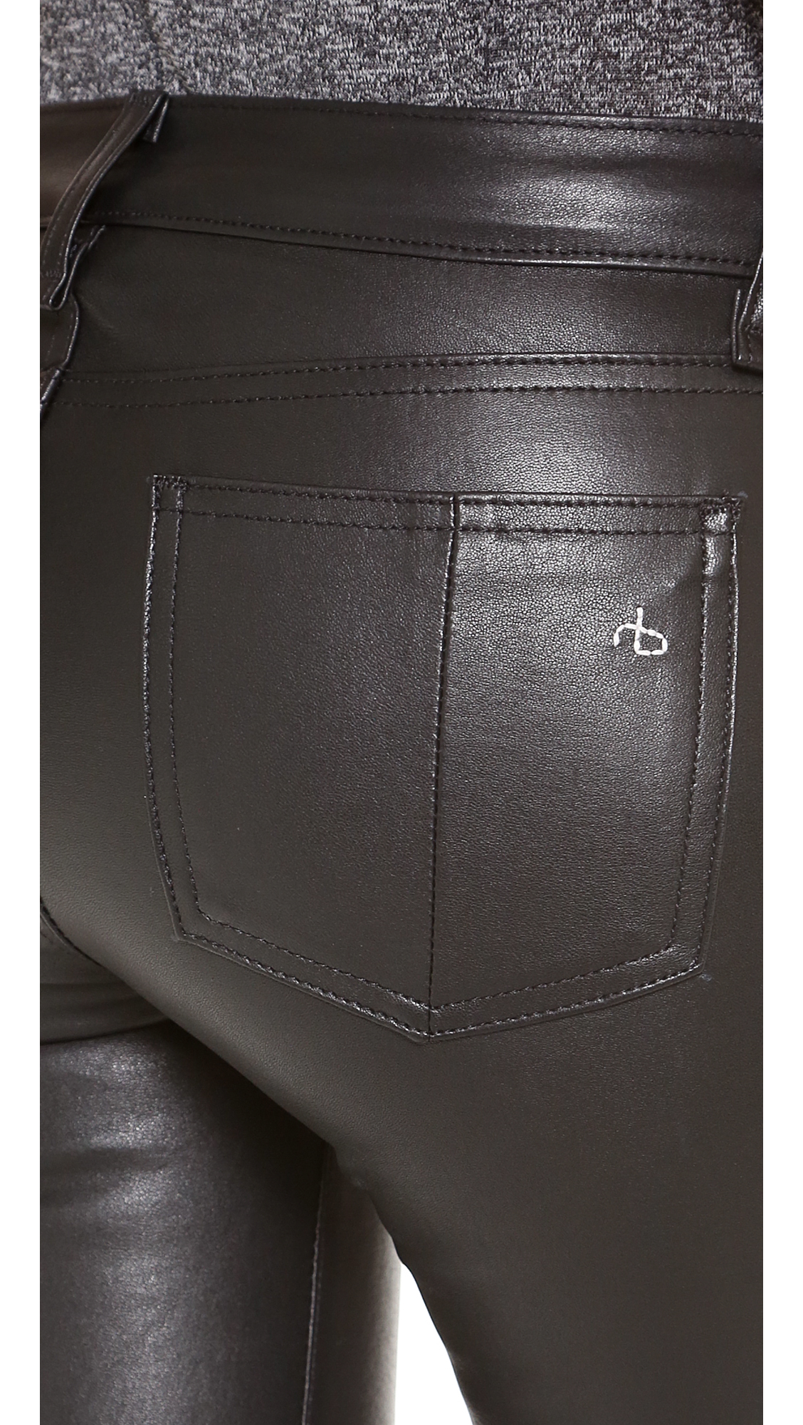 Rag & Bone The Reverse Jodhpur Leather Pants in Black - Lyst