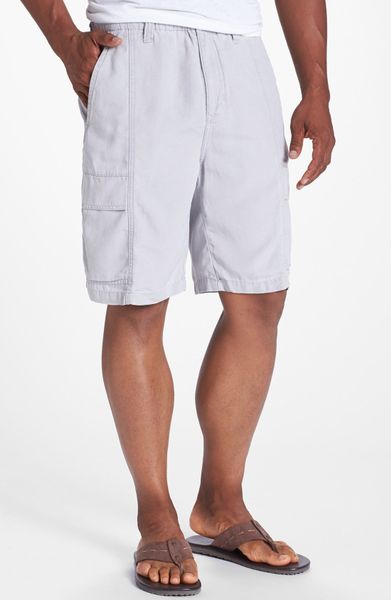 Tommy Bahama Relax Key Grip Elastic Waist Shorts in Gray for Men (Light ...