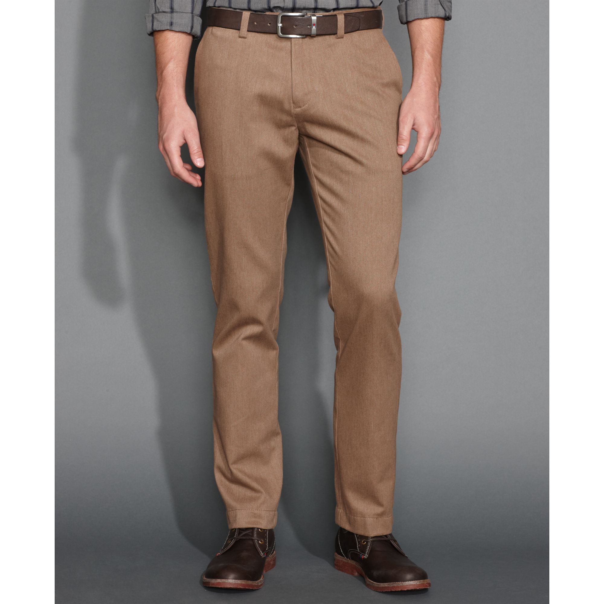 Lyst - Tommy hilfiger University Brushed Twill Chino in Natural for Men