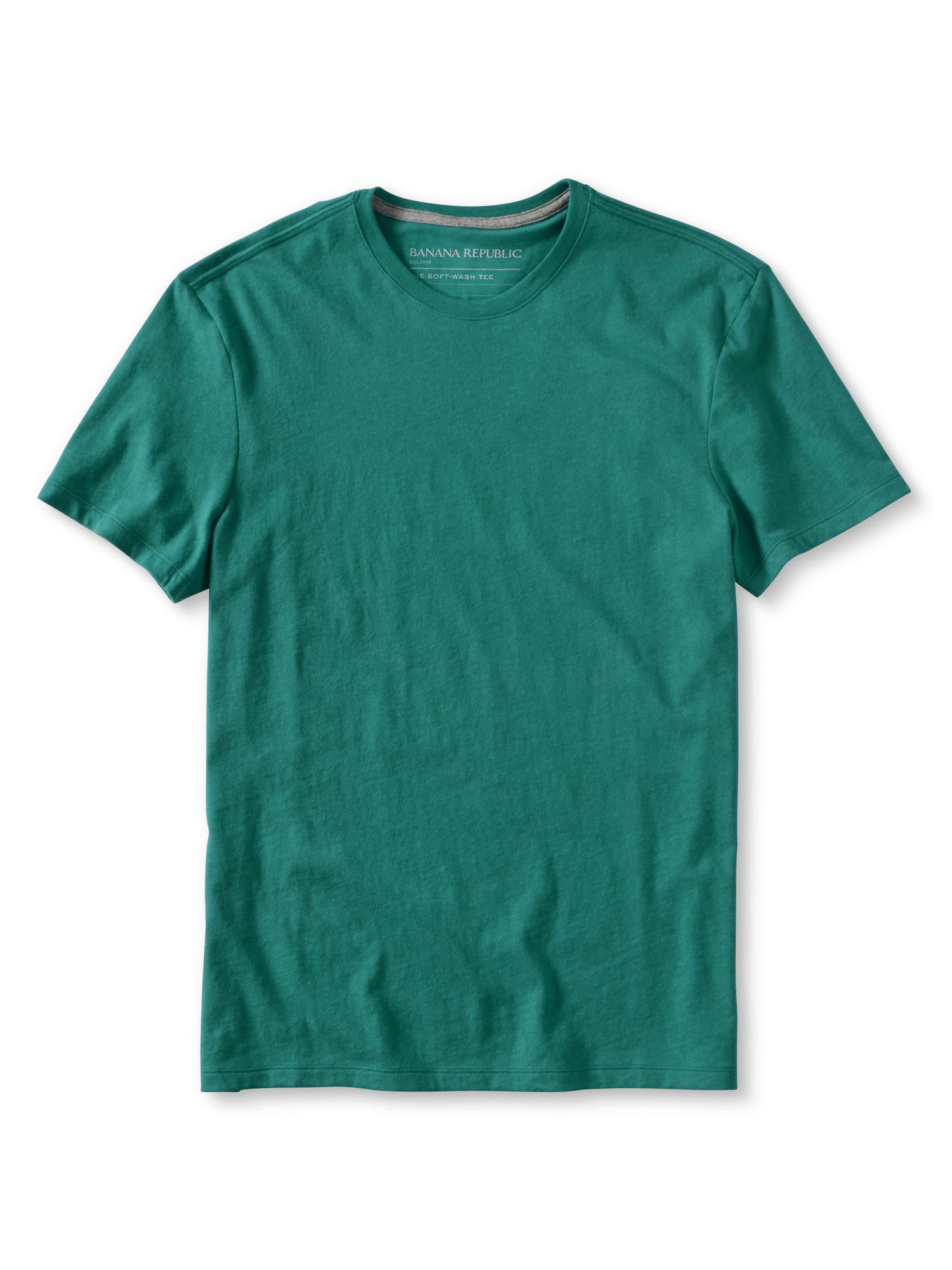 Banana Republic Soft Wash Cotton T Shirt Porch Green in Green for Men ...