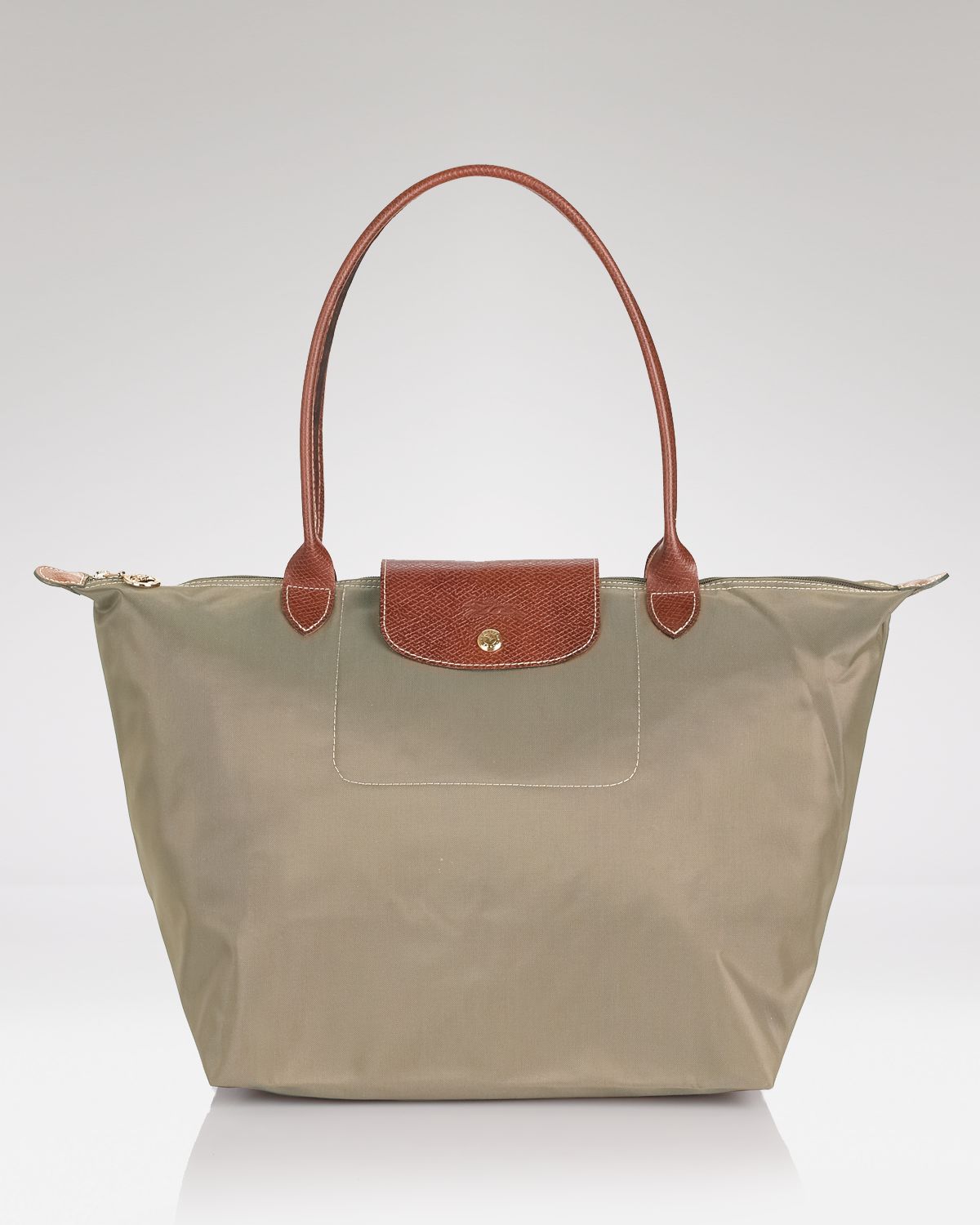 Longchamp Le Pliage Large Shoulder Tote in Green (Clay) | Lyst