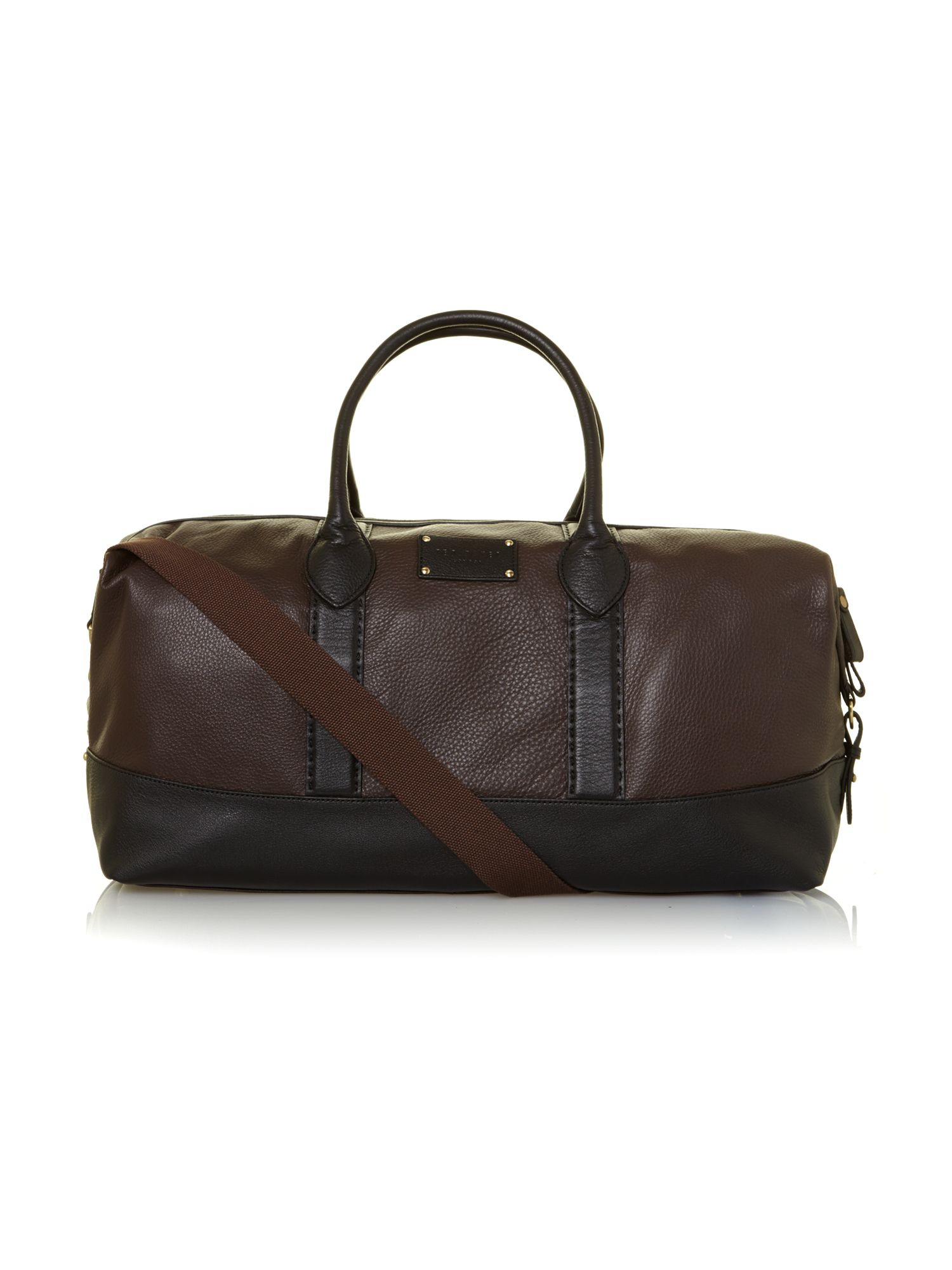 Ted baker Stab Stitch Strap Holdall Bag in Brown for Men (Chocolate) | Lyst