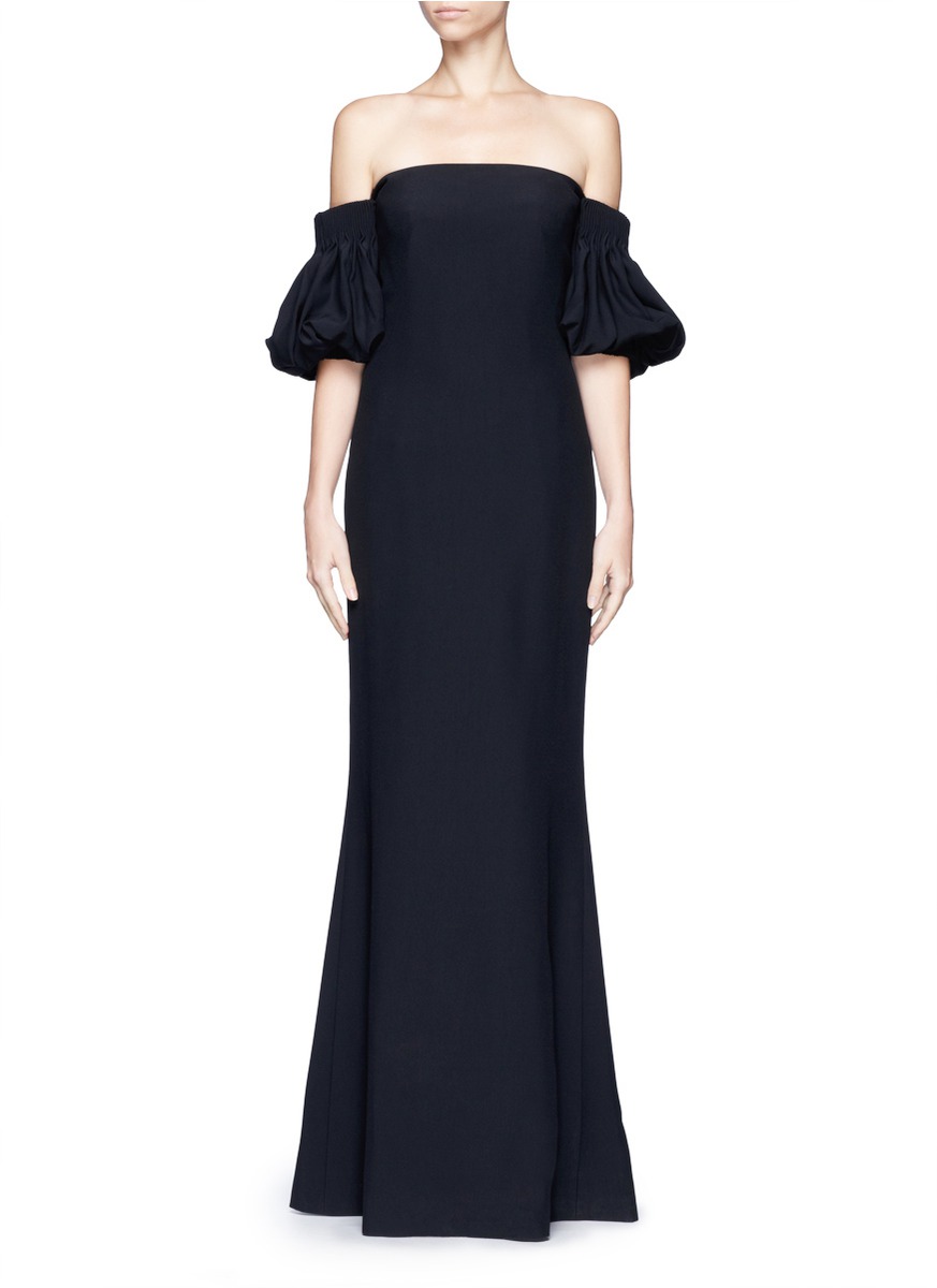 Alexander mcqueen Victorian Puff Sleeve Off-shoulder Gown 