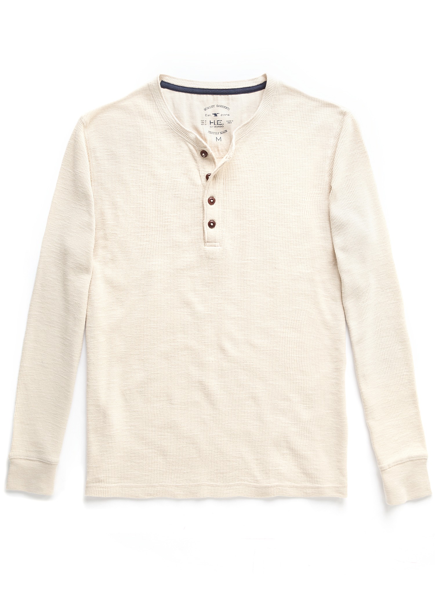 mens ribbed henley shirt