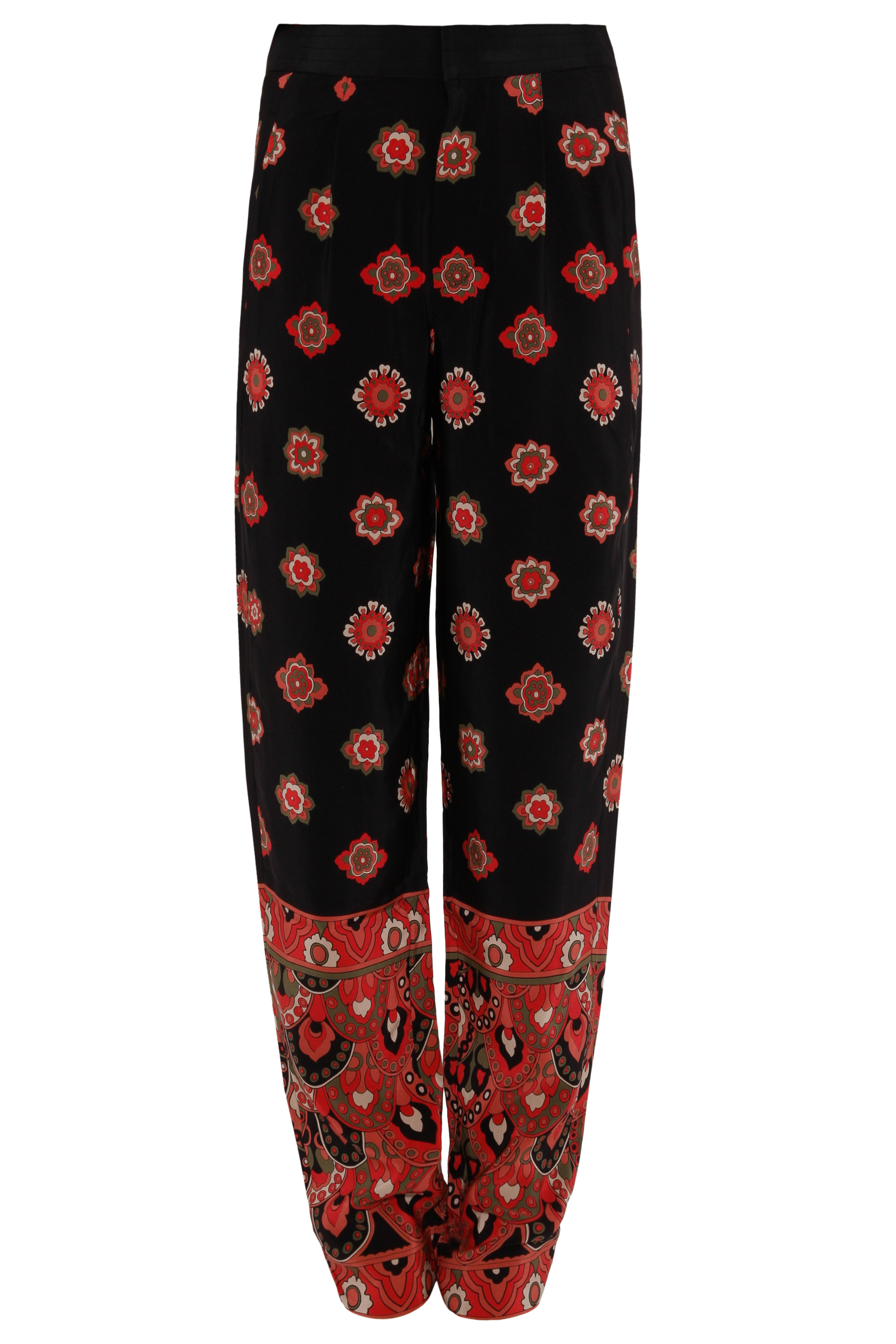 Raoul Silk Printed Wide Pants | Lyst