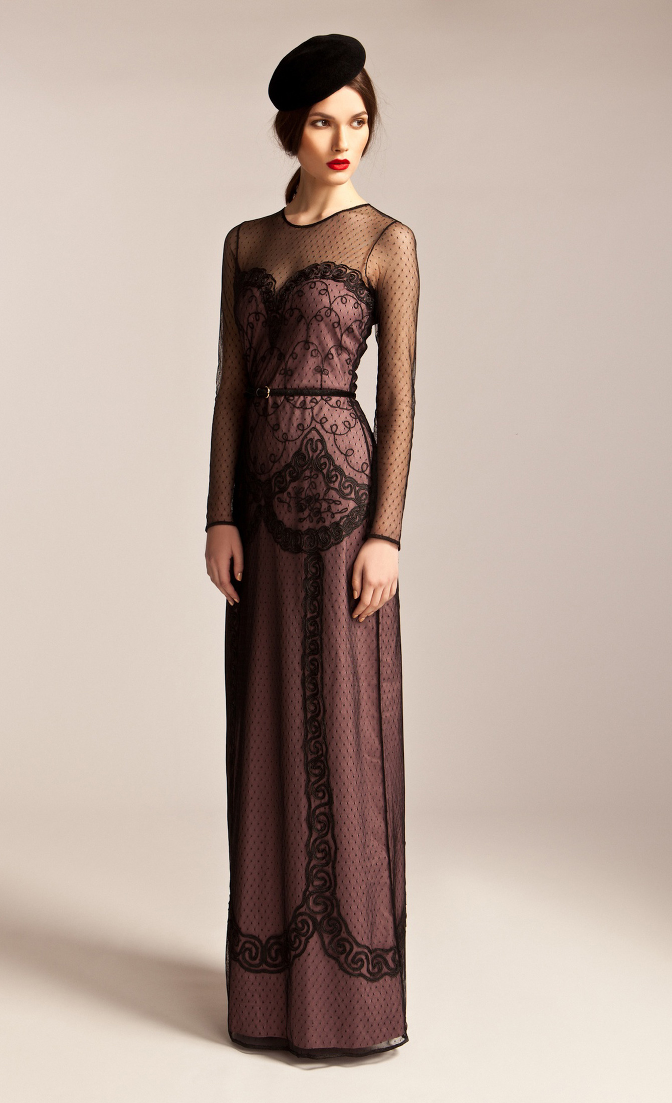 Lyst Temperley London Long Luisa Dress in Purple