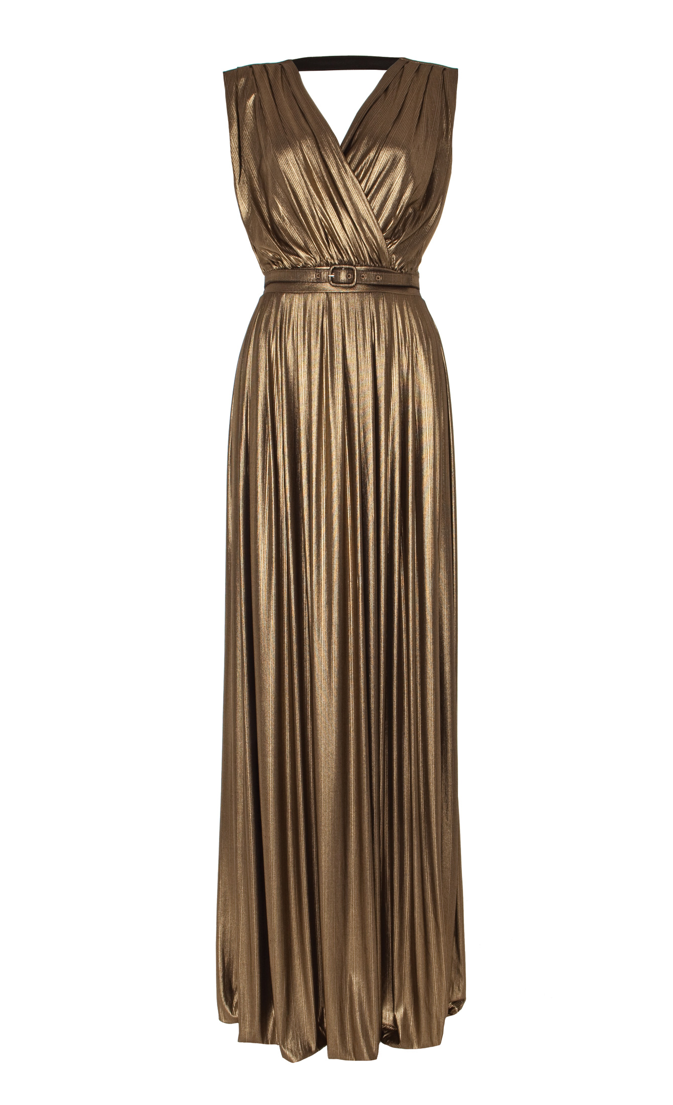 Lyst - Temperley London Long Athena Sleeveless Dress in Metallic