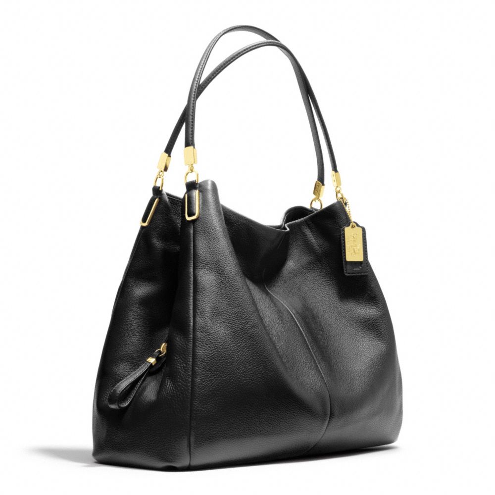 Lyst - COACH Madison Phoebe Shoulder Bag in Leather in Black