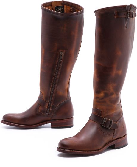 Frye 150th Anniversary Jet Engineer Tall Boots in Brown (Sunrise) | Lyst