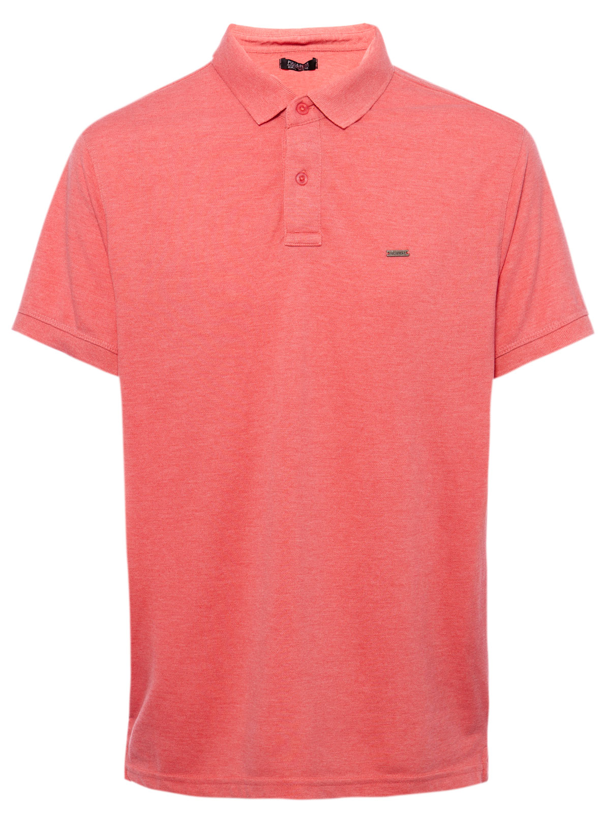 Pull&bear Polo Shirt in Pink for Men | Lyst