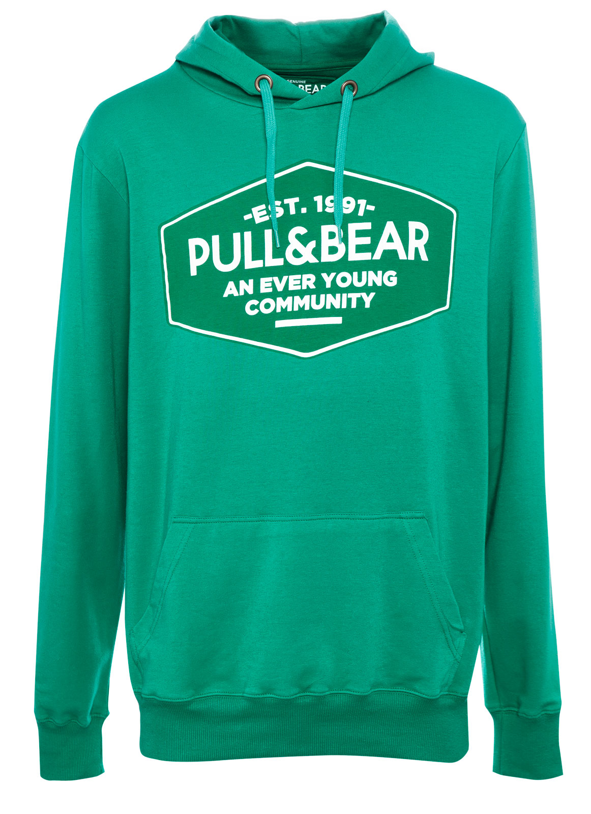 Pull&bear Logo Sweatshirt in Green for Men (WATER GREEN) | Lyst