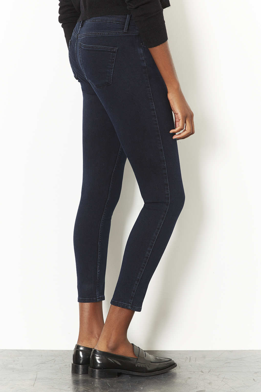 blue ripped topshop jeans