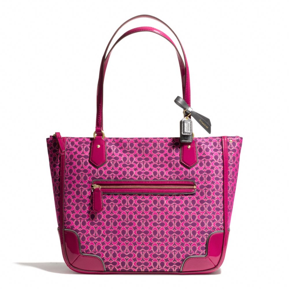 coach poppy signature tote