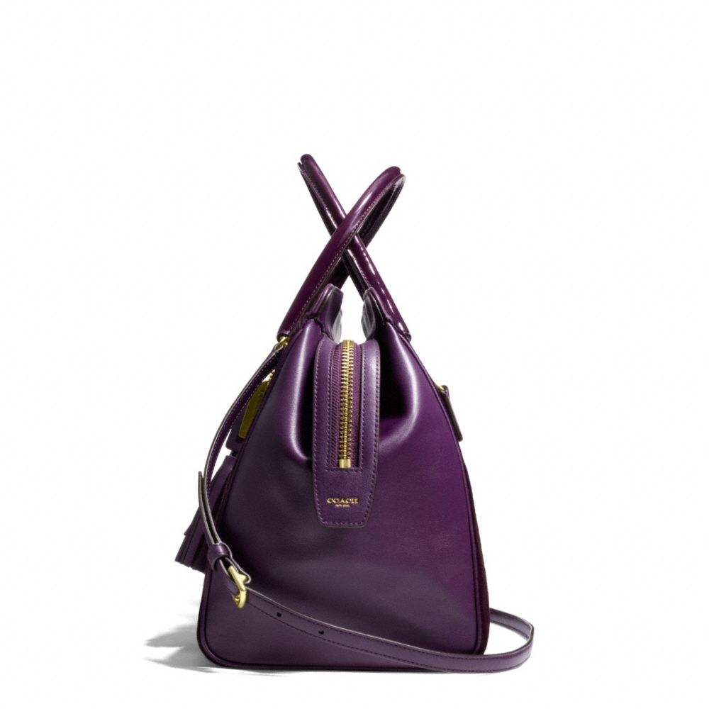 coach purple satchel