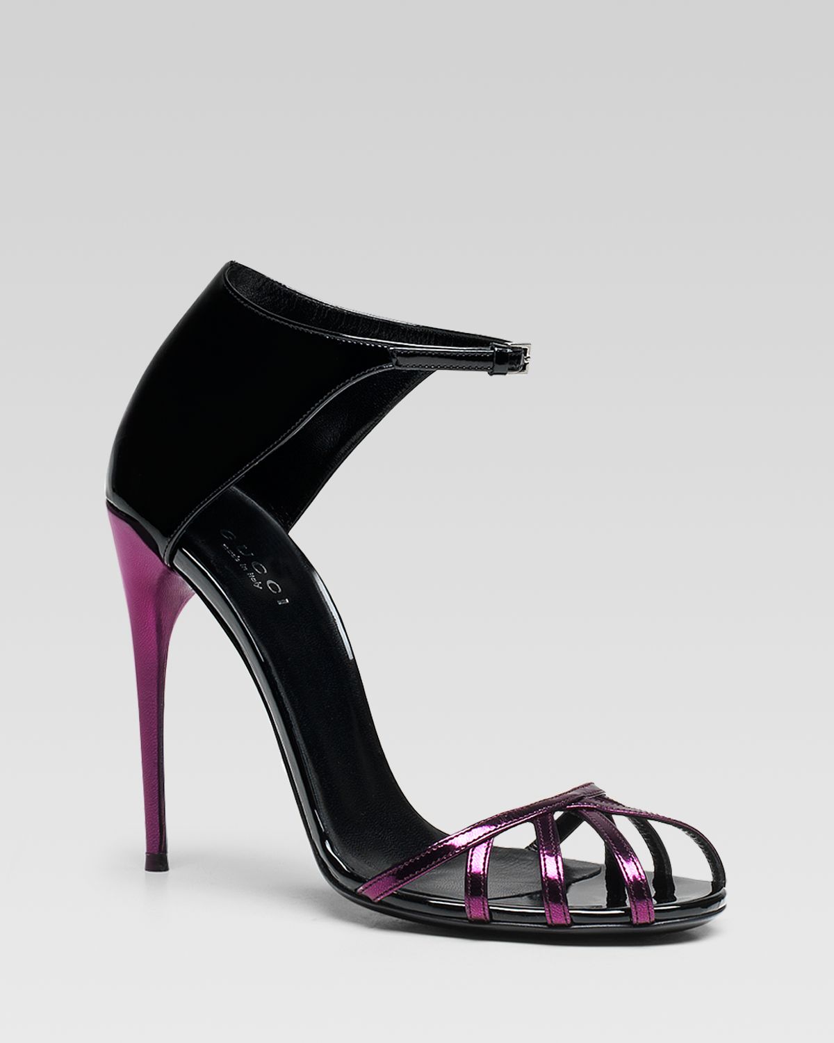 Gucci Margot Caged Toe Evening Sandal in Black | Lyst