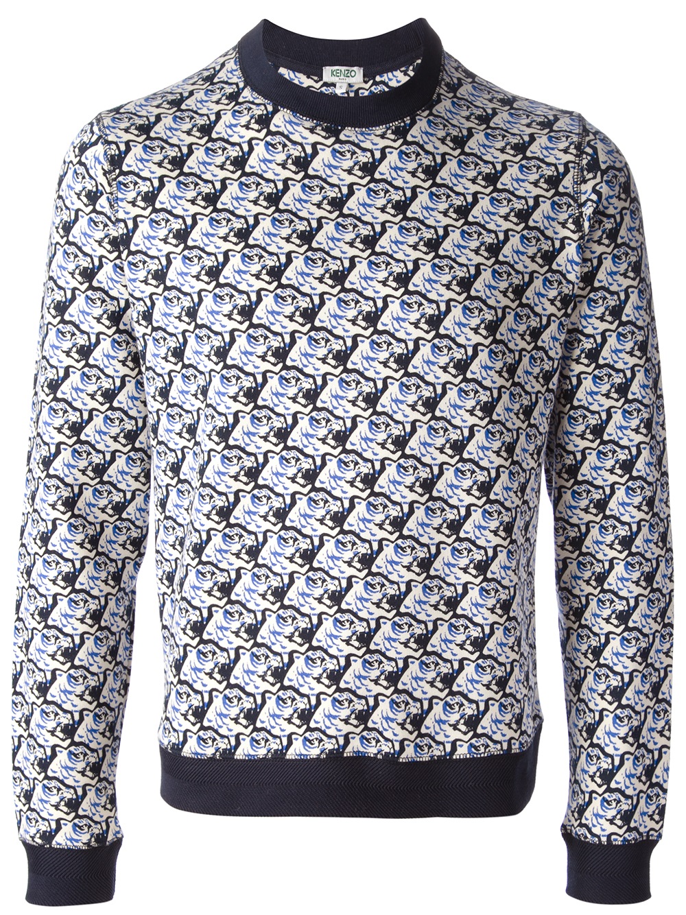 Kenzo Tiger Print Sweatshirt in Blue for Men (tiger) | Lyst